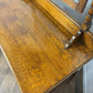 Vintage Oak Dressing Table with Mirror – 3 Drawer Vanity on Castors