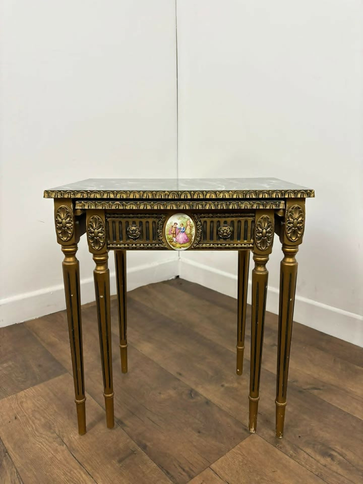 Vintage French Style Nest of Two Tables