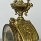 Clock Antique French Style Brass Ornate Mantel Clock with Key LOT 6473