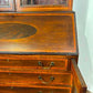 Edwardian Sheraton Style Inlaid Mahogany Bureau Bookcase