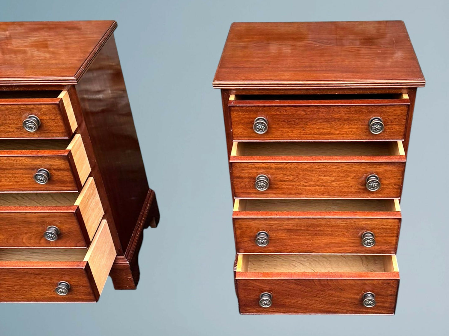 Pair of Mahogany Chests In The Georgian Style