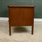Vintage Home Office Desk with Drawers - Mahogany Finish