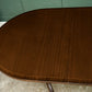 Regency Style Mahogany Extending Dining Table with Leaf - Over 7 FT - D End