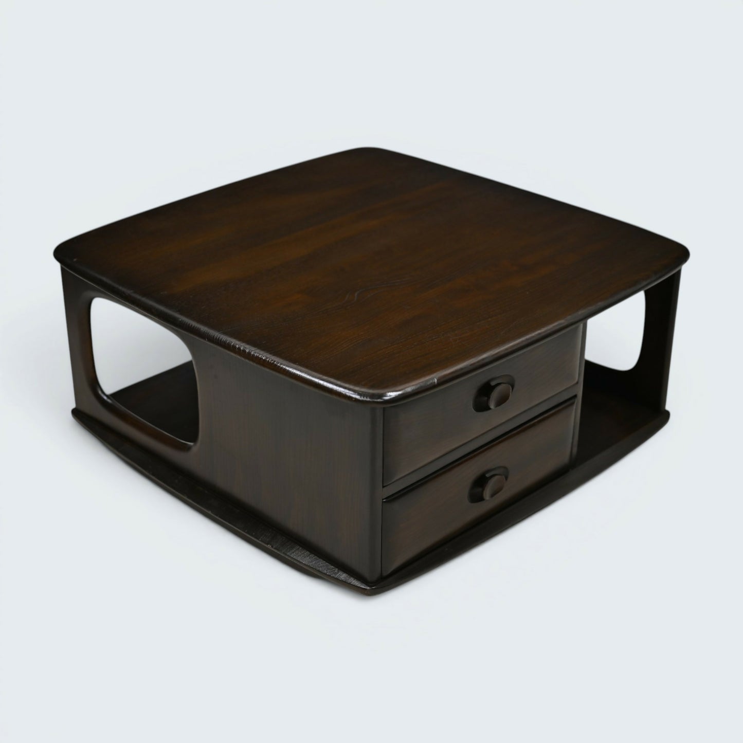 Ercol Pandora Coffee Table 2 Drawers Traditional Dark Finish FREE UK Delivery*