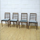 vintage dining chairs X4 ONLY teak McIntosh danish mid century DELIVERY
