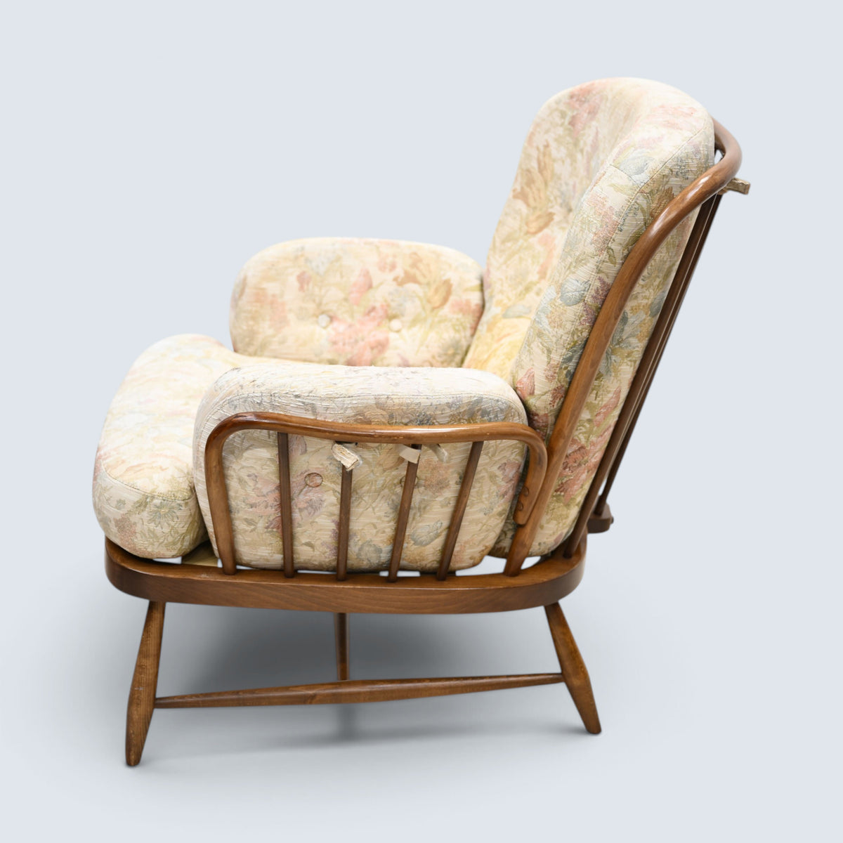 Ercol Jubilee Easy Chair Golden Dawn Floral Cushions New Webbing FREE Delivery*