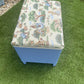Peter Rabbit bijou Ottoman - blue paint foam and interliner all new