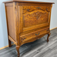 Cabinet Vintage French Louis XVI Style Oak Fall Front Carved Sideboard LOT 3779