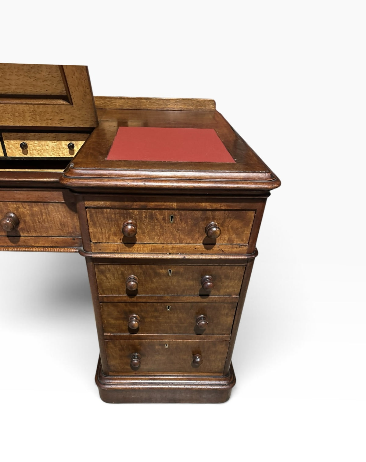 19th-Century Victorian Pedestal Desk