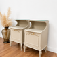French Louis style bedside cabinets