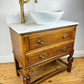 Bathroom Vintage Vanity Unit Made to Order Vanity Unit Custom Made Bathroom Furniture Antique Traditional Bathroom Washstand Basin Unit