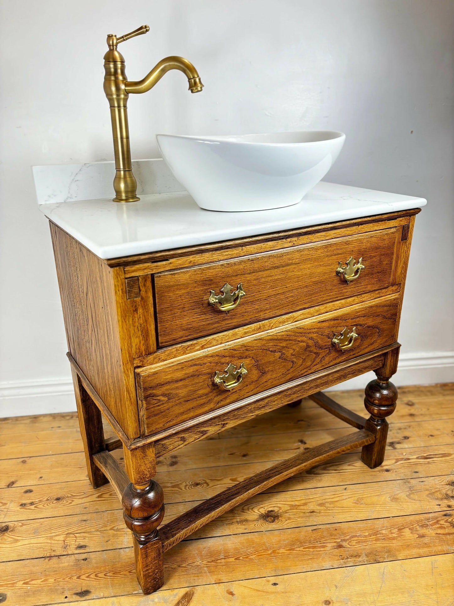 Bathroom Vintage Vanity Unit Made to Order Vanity Unit Custom Made Bathroom Furniture Antique Traditional Bathroom Washstand Basin Unit