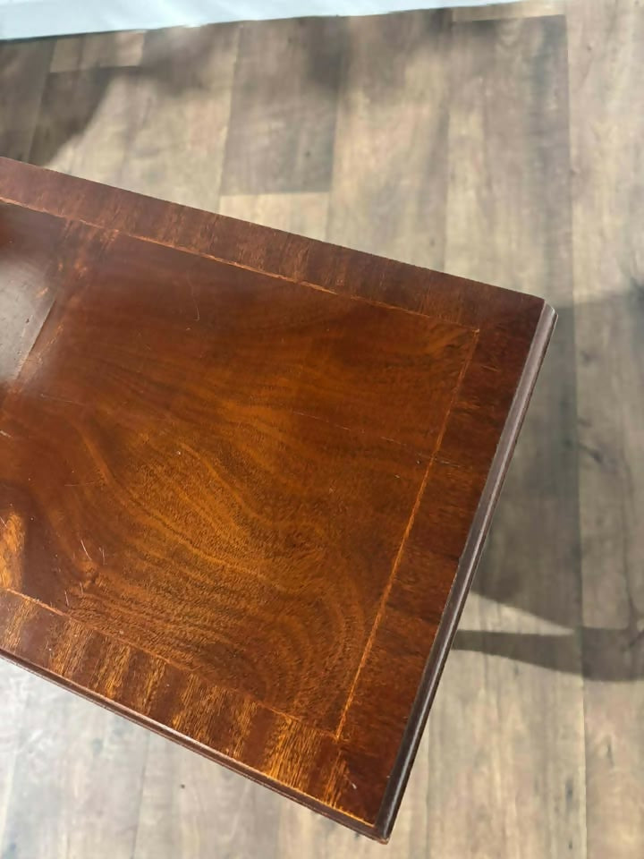 Reproduction Inlaid Mahogany Dwarf Chest