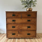 Antique Victorian Pine Chest of Drawers Rustic Solid Pitch Pine
