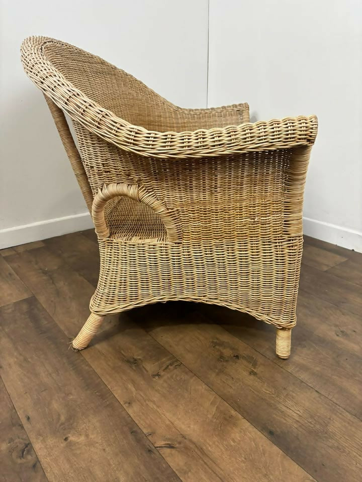 Cane Two Seater Conservatory Settee
