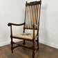 Reproduction Bar Back Mahogany Framed Armchair