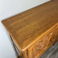 Cabinet Vintage French Louis XVI Oak Sideboard Carved Panels Cupboard LOT 4332