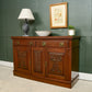 Mahogany Arts & Crafts Sideboard Buffet with Mirror Back Top