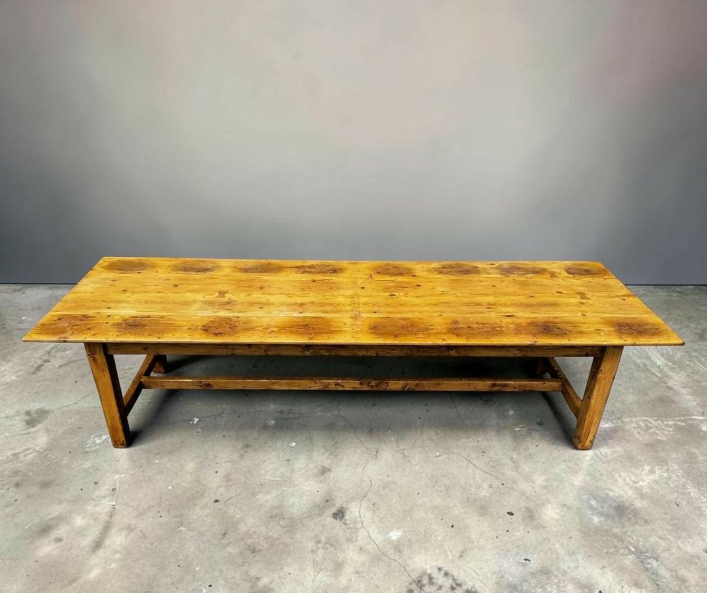 Large Pine Farm House Dining Table Seats 10