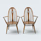 4 Ercol Swan Bow Back Dining Chairs Windsor Bow Golden Dawn FREE UK Delivery*