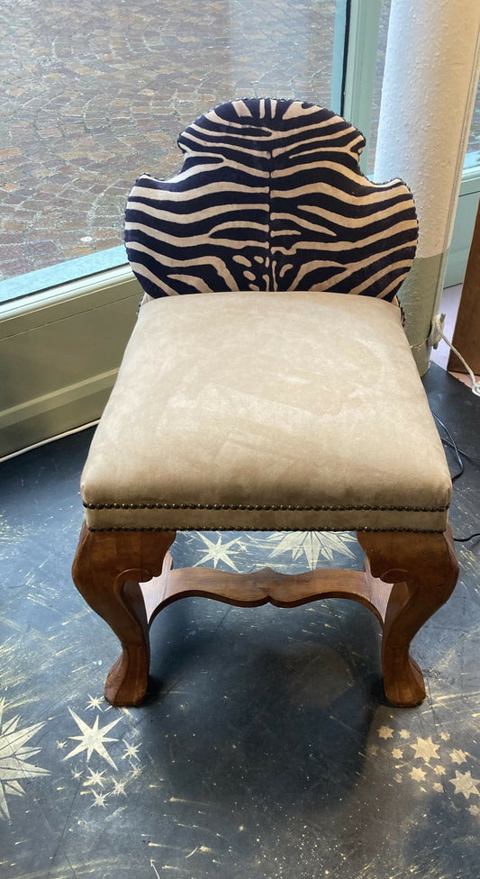 Occasional Zebra Chair – Statement Animal Print Accent Seat