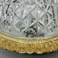 Ceiling Lamp Vintage French Brass Crystal Glass Chandelier Pendant LOT 6470