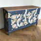 Vintage Stag minstrel navy blue chinoisorie sideboard