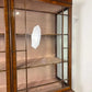 Large Edwardian Inlaid Walnut Bow Front Display Cabinet