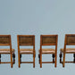 Good Quality Set of Six Carved Oak Dining Chairs
