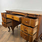 Art Deco Mahogany Serpentine Writing Desk
