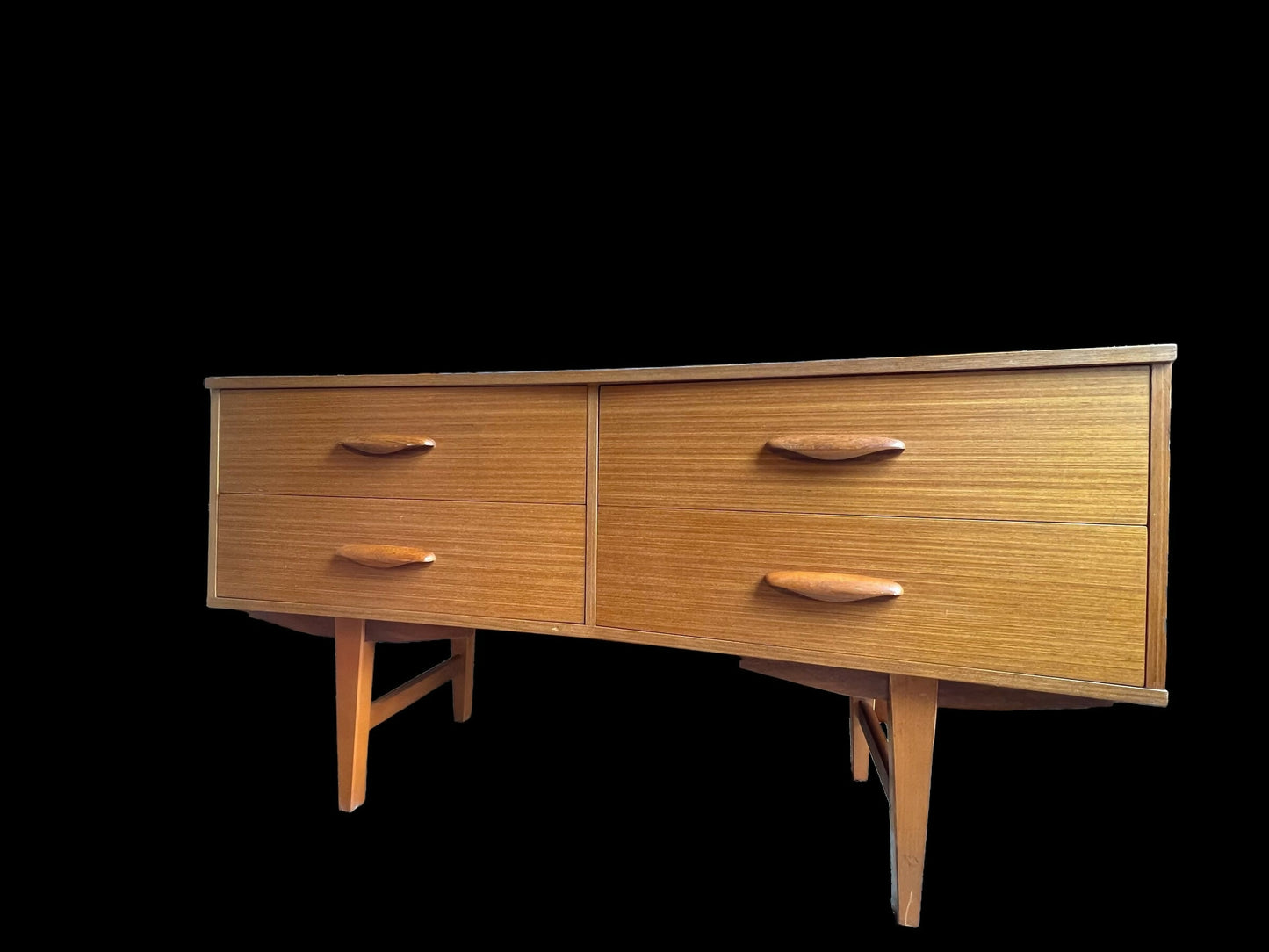 Mid century light Teak sideboard / chest of drawers by Austinsuite priorandpender 5 out of 5 stars