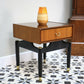 G Plan Bedside Cabinet Librenza Tola and Black Mid Century