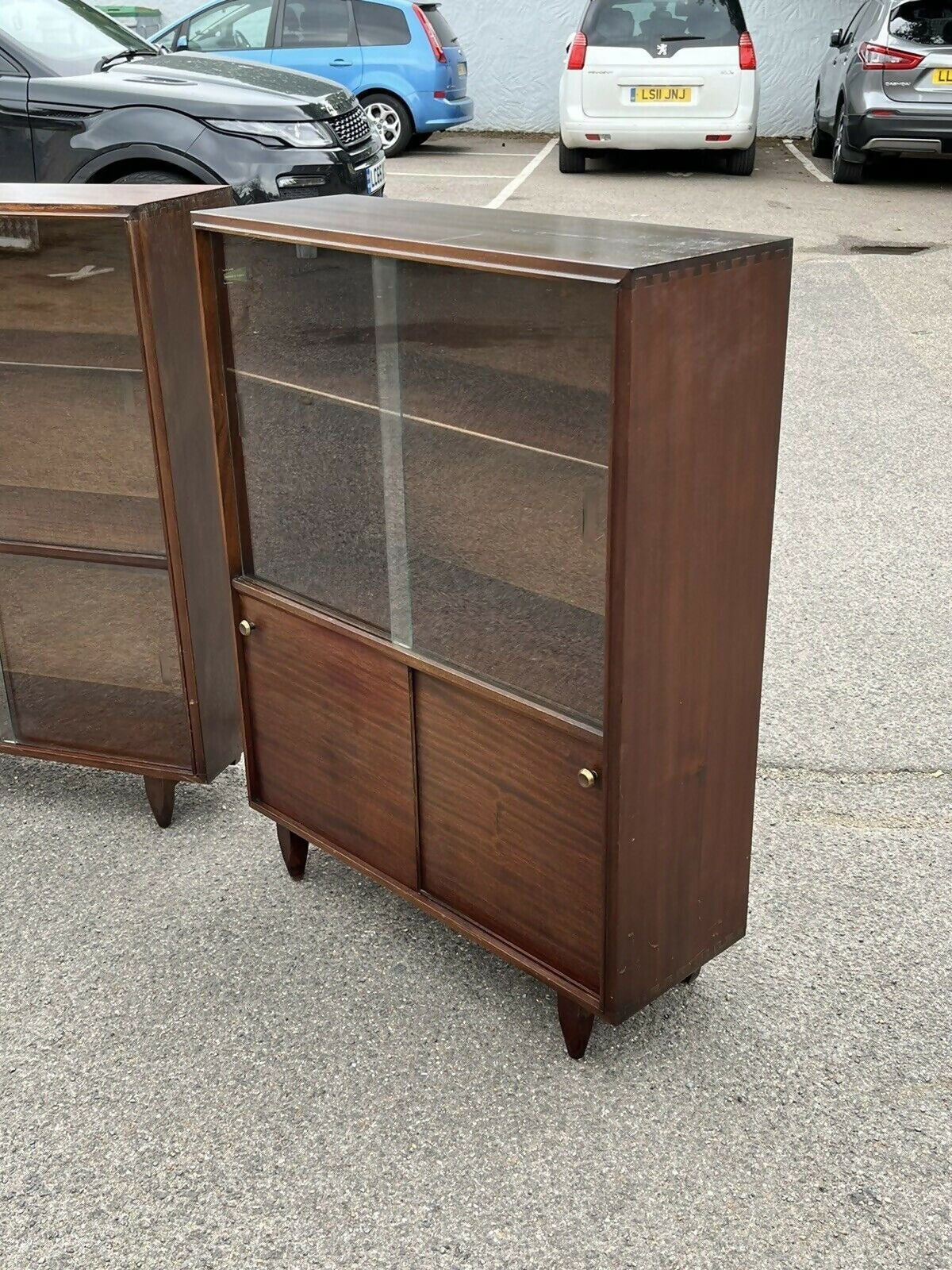 Mid Century Pair Of Display Cabinets By Beaver & Tapley