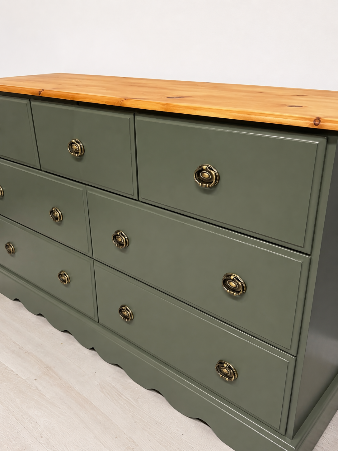 Large Solid Pine Chest Of Drawers Farmhouse Country Home
