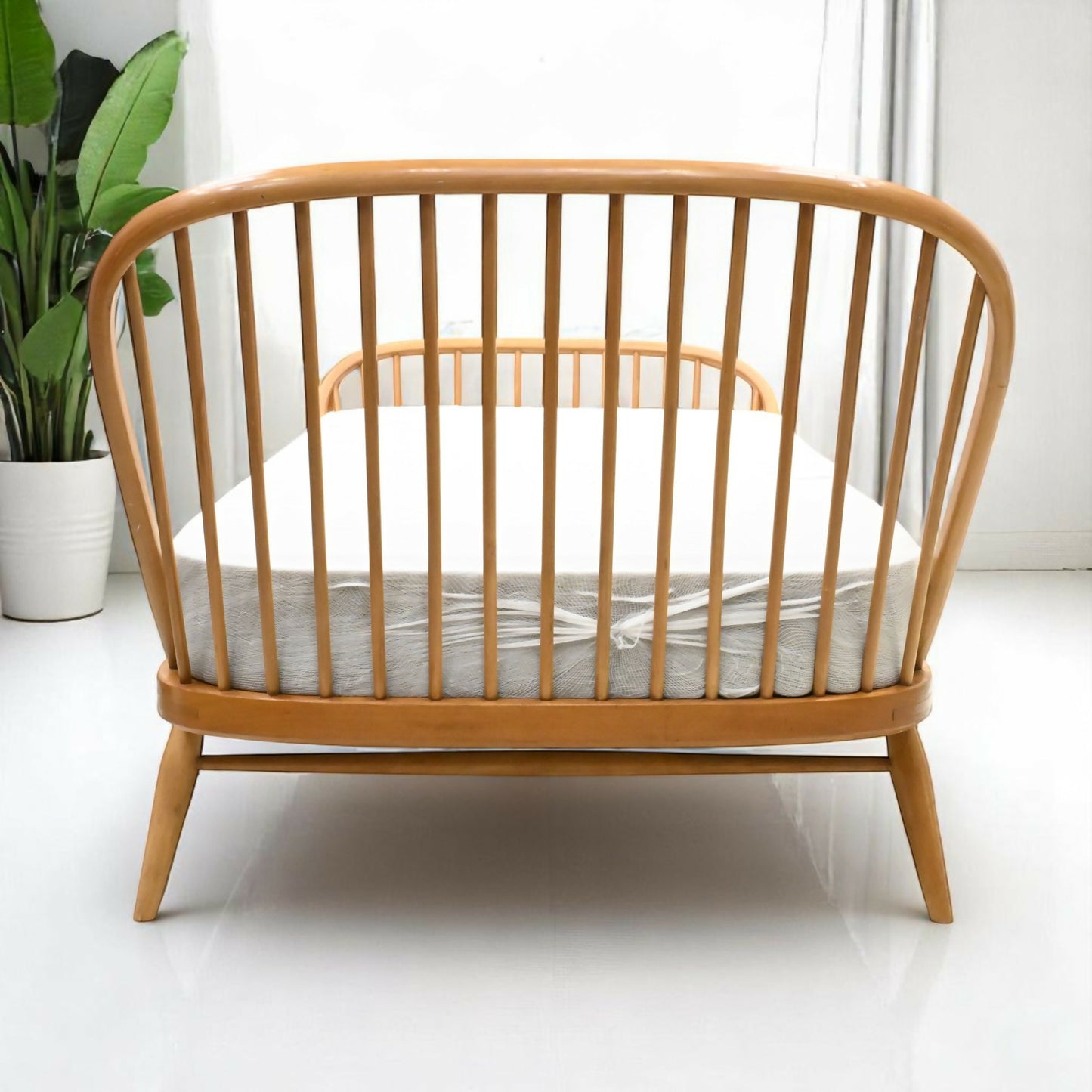 Ercol Windsor Single Bed & Mattress Light Finish Model 358 FREE UK Delivery*