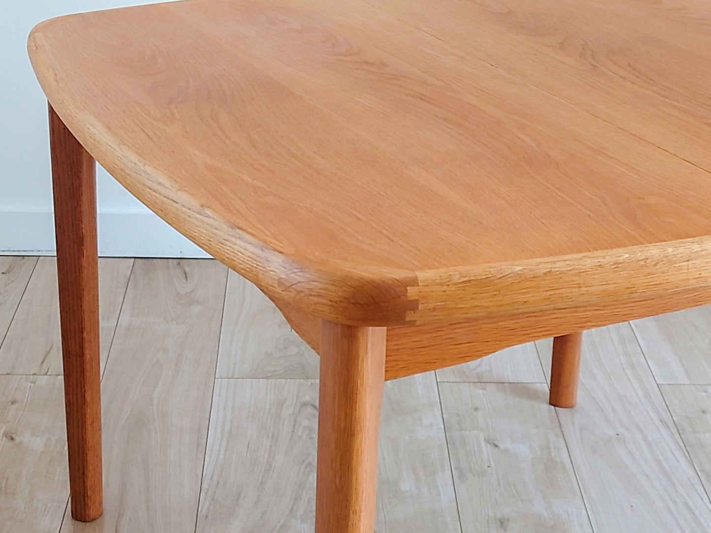 Mid century retro Danish oak dining table