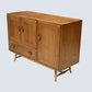 Ercol Sideboard Double Cupboard with Drawer Light Finish VGC FREE UK Delivery*