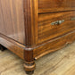 Chest of Drawers Antique French Walnut Marble Top Five Drawer Cabinet LOT 6451