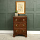 Small Georgian Mahogany Chest of Drawers with Bracket Feet