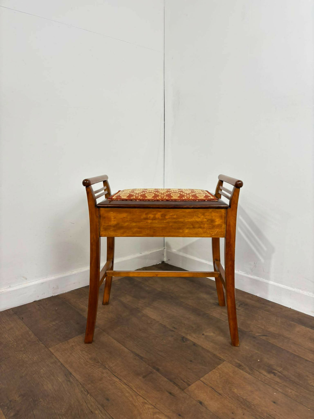 Edwardian Mahogany Piano Stool
