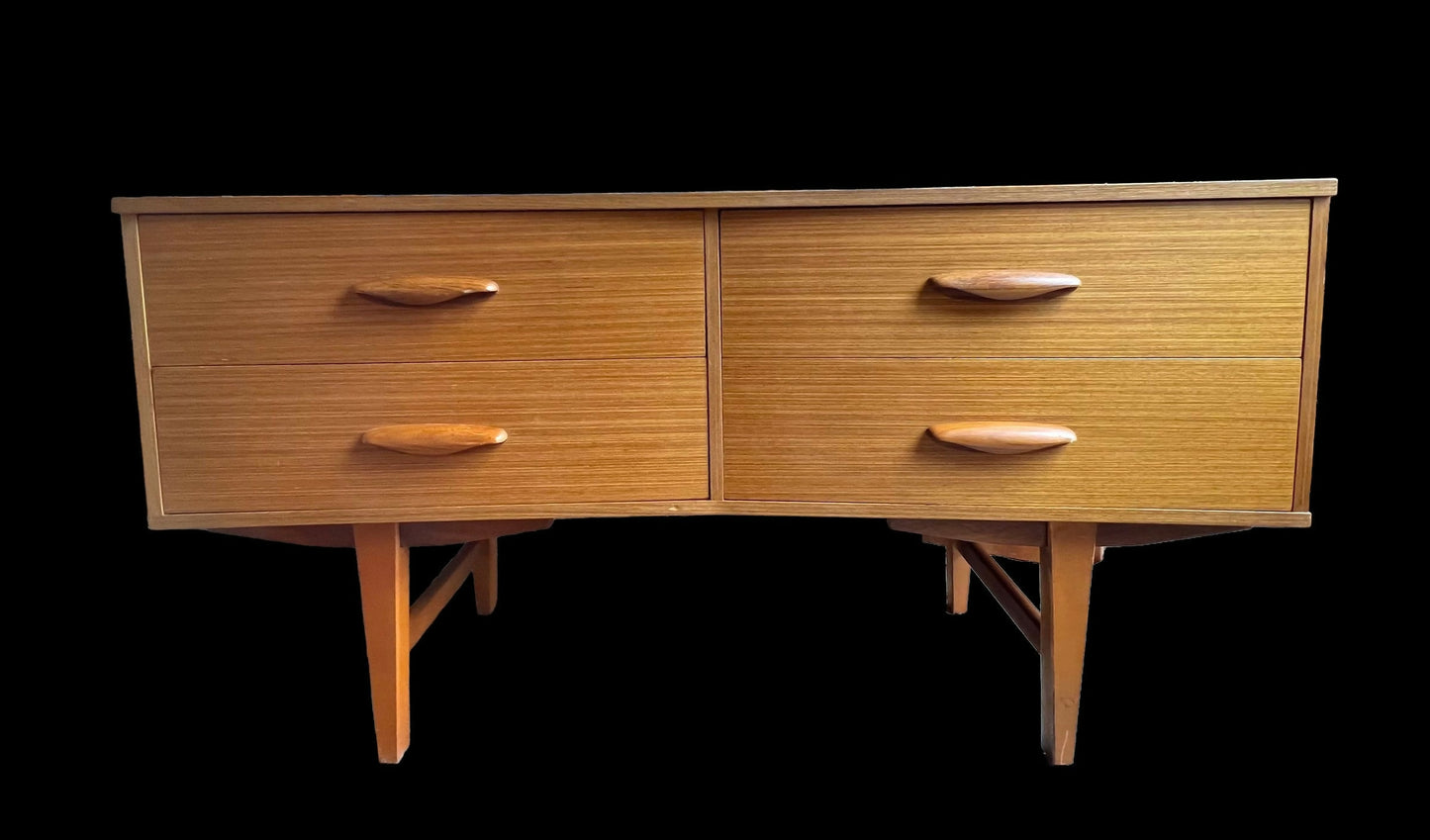 Mid century light Teak sideboard / chest of drawers by Austinsuite priorandpender 5 out of 5 stars