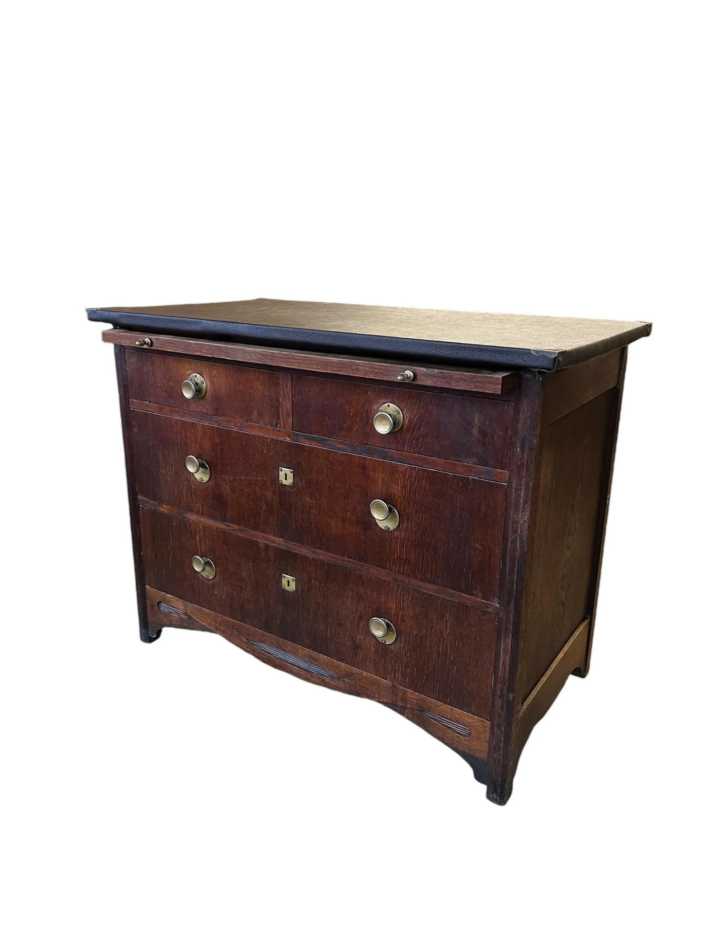 Arts & Crafts period chest of drawers / desk by Otto Weinhold
