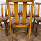 Vintage Set Of Six Oak Dining Chairs