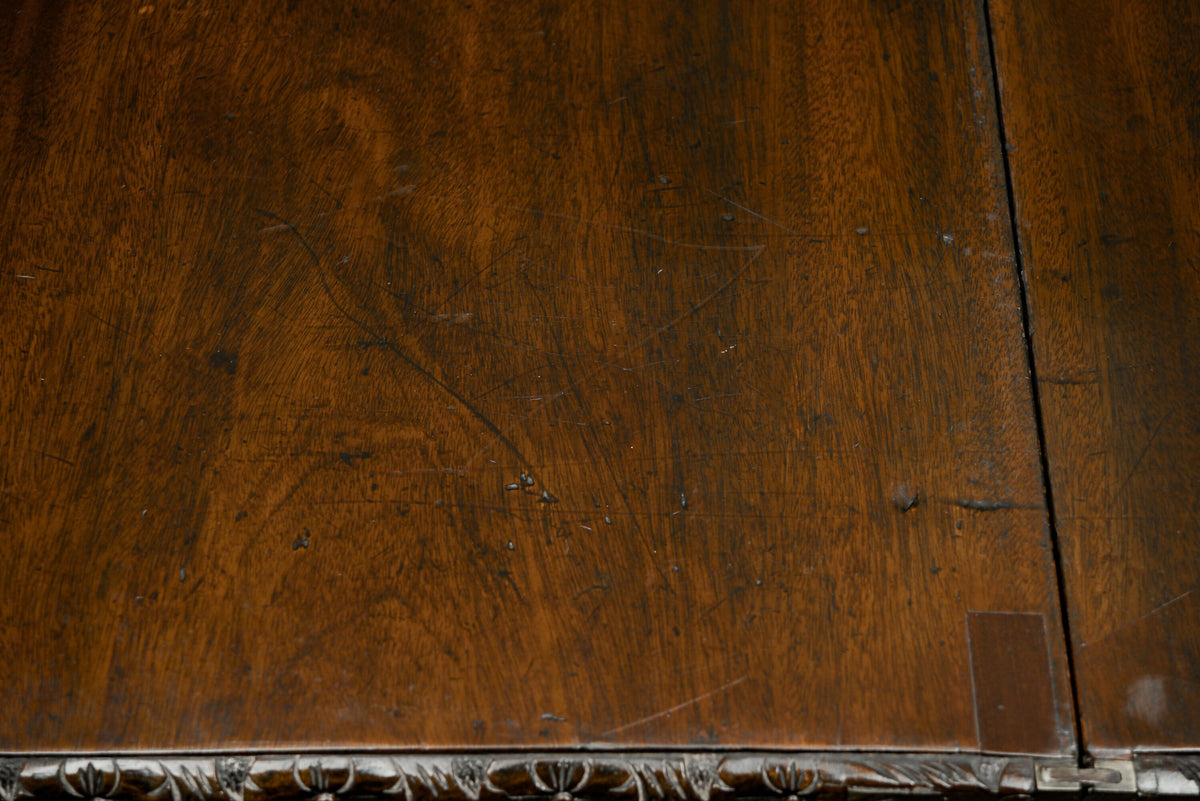 Antique Mahogany Fold Over Tea Table - Games Table - Console Table