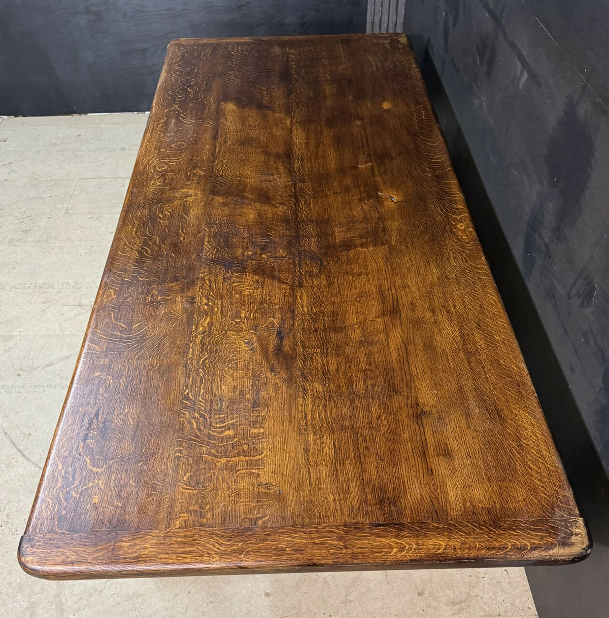Very Deep & Long Oak Farmhouse Dining Table