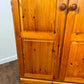 Contemporary Pine Double Wardrobe