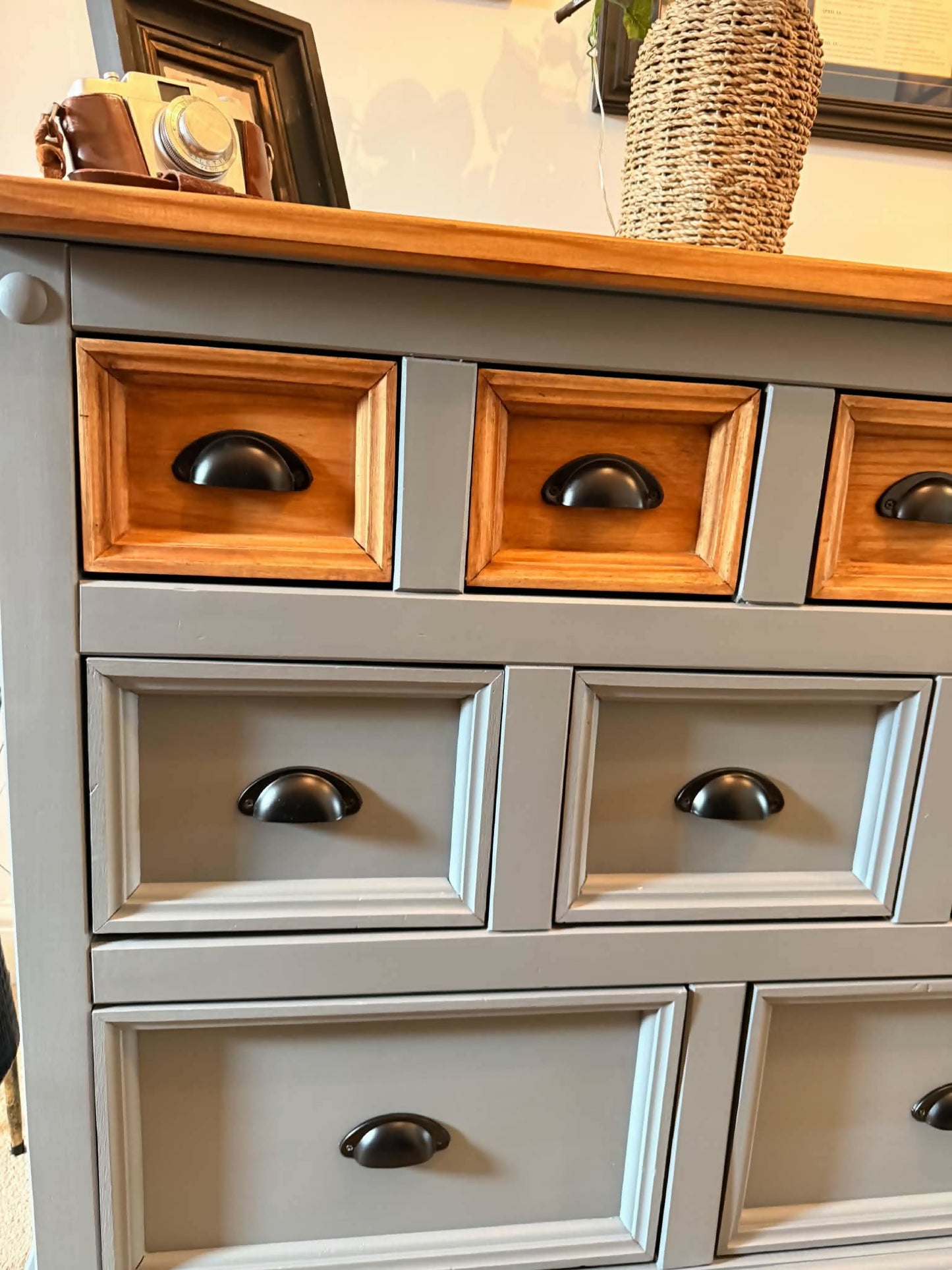 Heritage Grey Apothecary Chest of Drawers