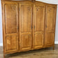 Wardrobe Vintage French Louis XVI Style Oak Four Door Carved Armoire LOT 6533