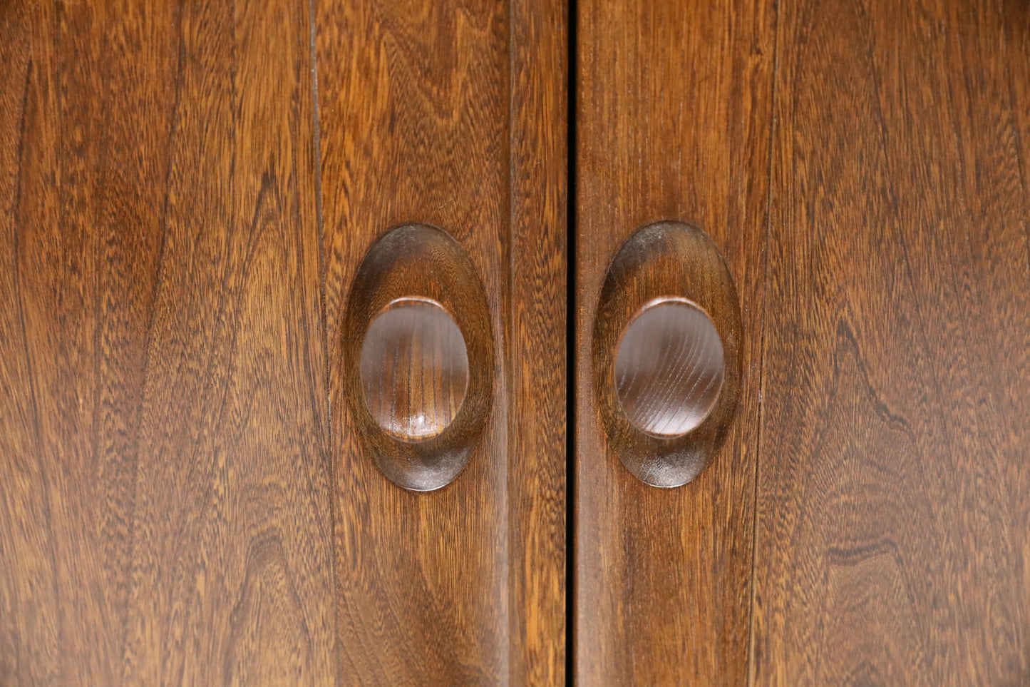 Ercol Tall Narrow Cupboard Display Cabinet Fruitwood Finish FREE UK* Delivery. SBR9628/0710D