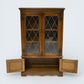 Old Charm Small Bookcase Display Cabinet 2 Shelves Light Oak FREE* UK Delivery